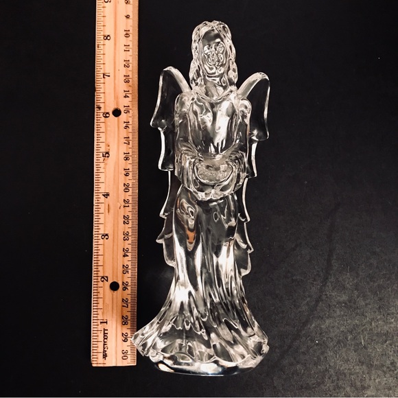 Waterford Crystal ANGEL OF HOPE 7.5” 136395 Open Hands Vintage 1980s - Picture 10 of 14